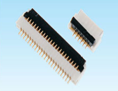 0.5间距 1.0高 后锁双面接 FPC连接器