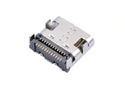 TYPE-C 母座 24P 四脚插引脚SMT